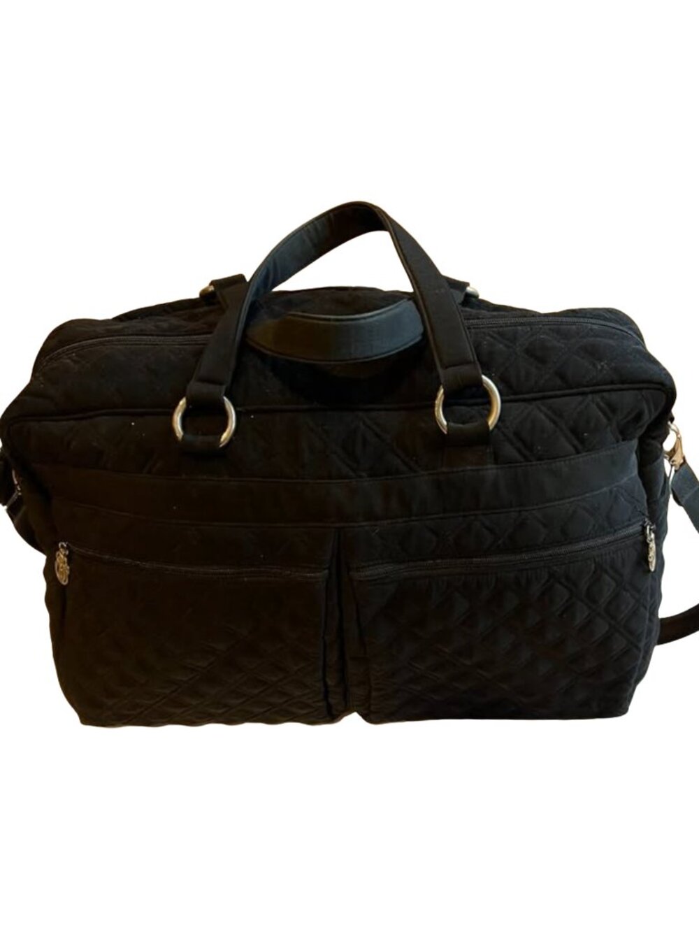 Vera Bradley Vintage Grand Black Weekender Duffle Bag - New - Never Used
